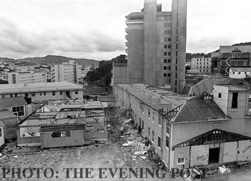Demolition of Wards 21, 22, 11 and 12, February 1984
