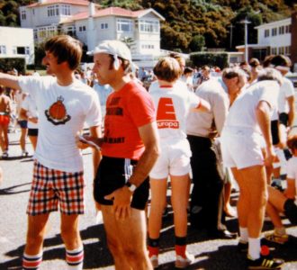 Fun Run: David McHaffie (the pacemaker)
and Ron Easthope (needs a pacemaker)
- finally got one 40 years later!