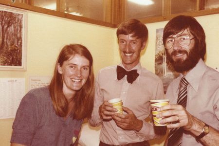 Mary Hartley, David McHaffie, Ian Sullivan Christmas 1980