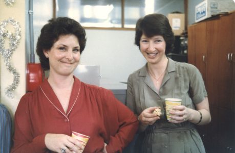Kay Martin and Barbara Steel, Christmas 1981