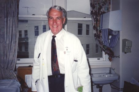 Peter Leslie in his office