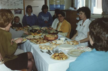 Norma Edlin, Susan Brady, Theresa Hodges, Betty Cosgrove, Carol Allan