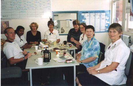 Aaron Hart, Jasmine Raj, Norma Edlin, Sue Winter, Jan Frost, Hazel Milliken, Andrea Willett, Stephanie Morrison